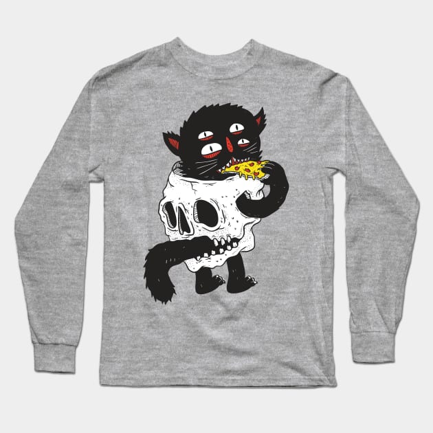 CatnSkull Long Sleeve T-Shirt by hex